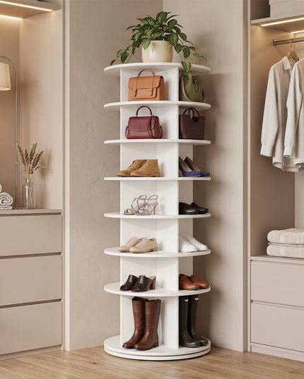 Giantex 7 Tier Rotating Shoe Rack Tower
