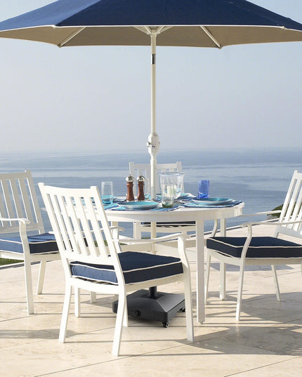 Giantex Umbrella Base with Wheels, 54 lbs Fillable Mobile Umbrella Base, Water or Sand Filled