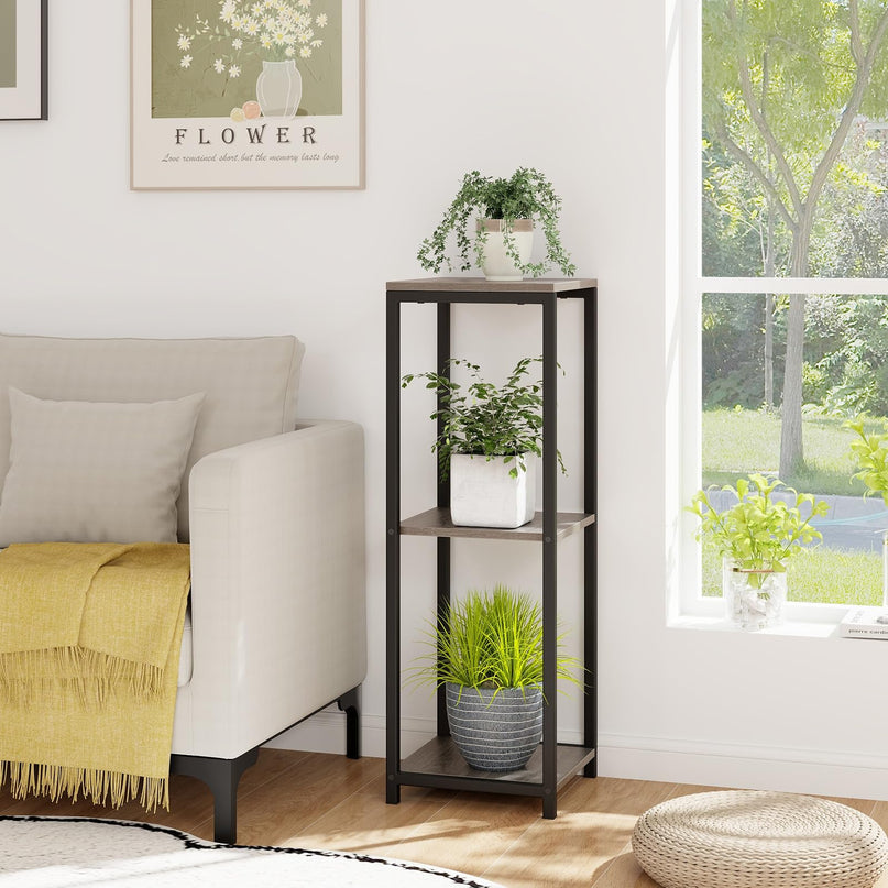 Giantex 3 Tier Tall Plant Stand Indoor, 36 Inch Corner Plant Holder with Metal Frame