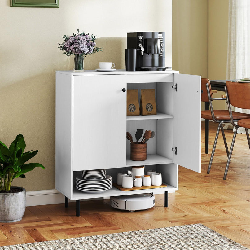 Giantex Sideboard Buffet Cabinet with Adjustable Shelf & Anti Tipping Kit