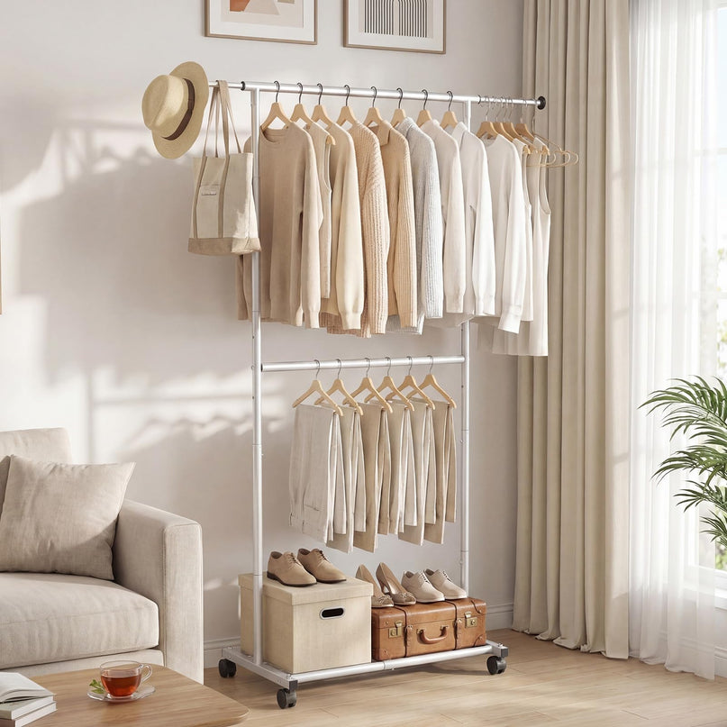 Giantex Extendable Clothes Rack for Dressing Room