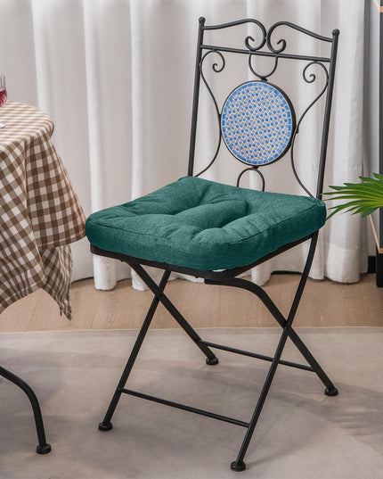 Chair Cushions for Dining Chairs 4 Pack, 17.5” x 17”U-Shaped Chair Pads with Polyester Cover