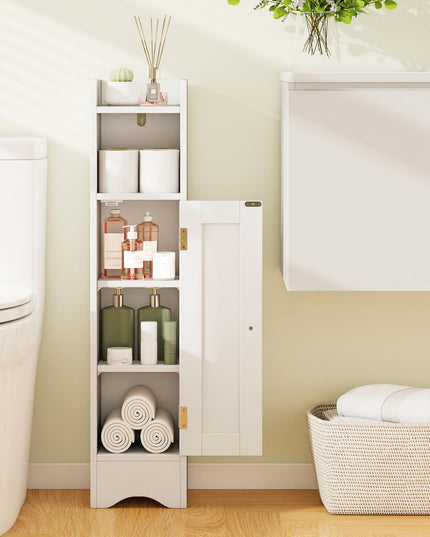 Giantex Small Bathroom Storage Cabinet with Door & Adjustable Shelves