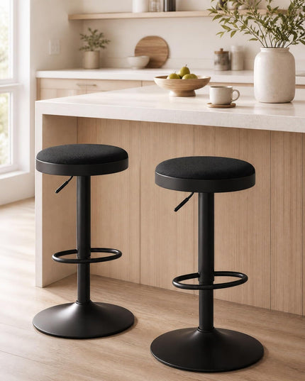 GIANTEX Modern Swivel Adjustable Height Bar Stools Set of 2/4