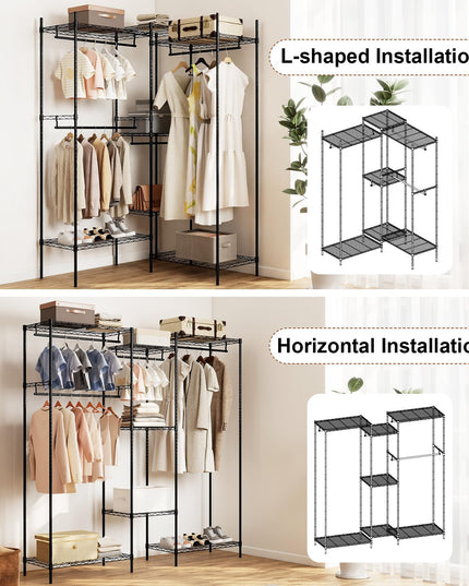 Armoire portable convertible Giantex pour vêtements