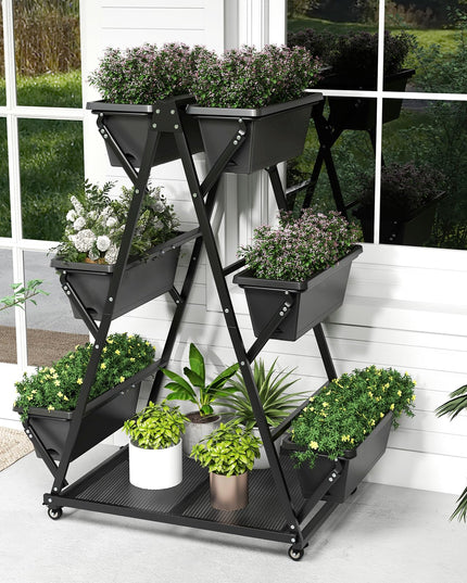 Giantex 6-Tier Rolling Raised Garden Bed