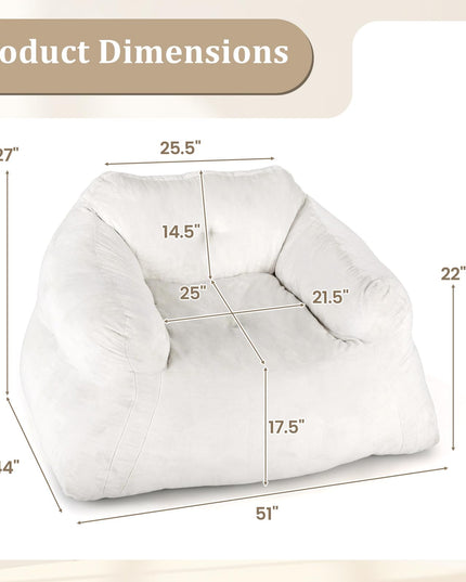 Giantex Bean Bag Chair for Adults Teens for Living Room