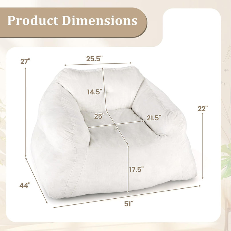Giantex Bean Bag Chair for Adults Teens for Living Room
