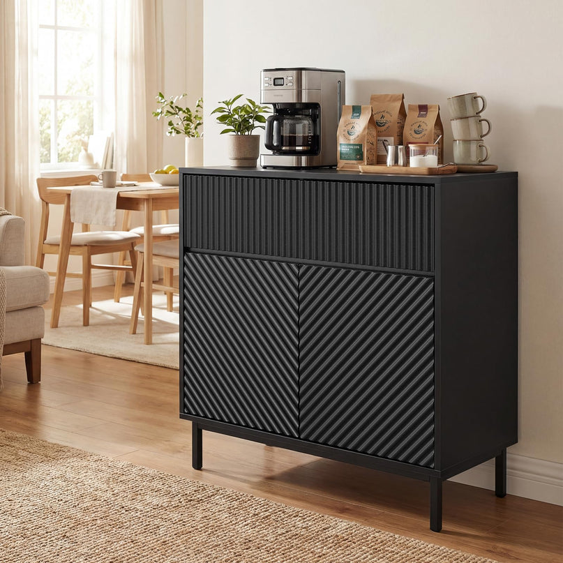 Giantex 32" Wide Buffet Cabinet with 2 Doors and 1 Drawer (1/2)