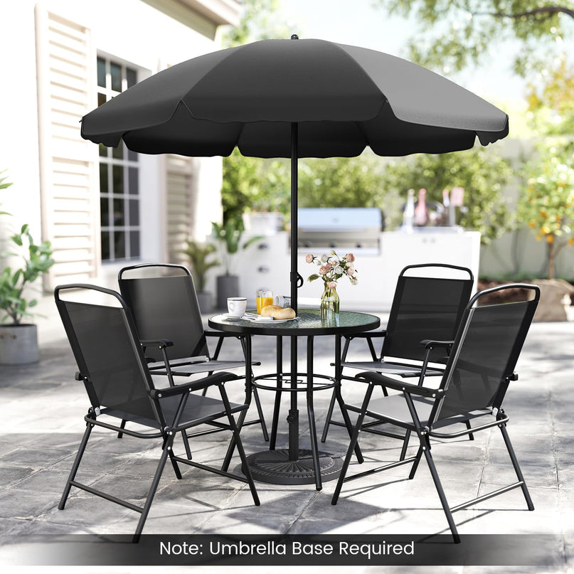 Giantex 6 Pieces Outdoor Dining Set for Lawn