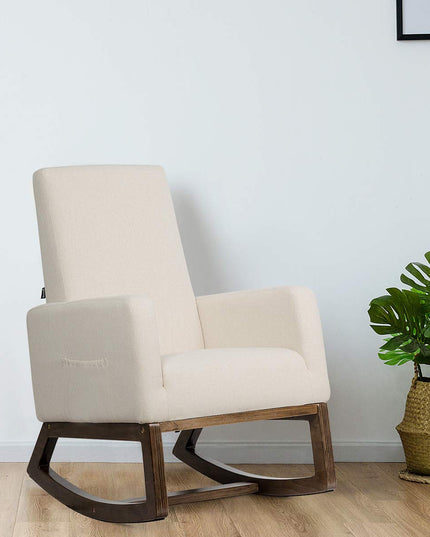 Giantex Rocking Chair Upholstered Living Room Chair