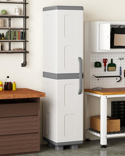 Giantex 70” Tall Slim Storage Cabinet with Single Door(Tall-14"x19"x70")