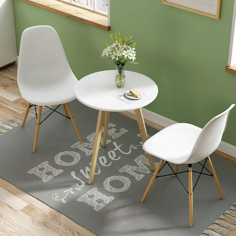 Giantex Pre Assembled Mid Century Modern Dining Chairs Armless Kitchen Chairs Set of 2