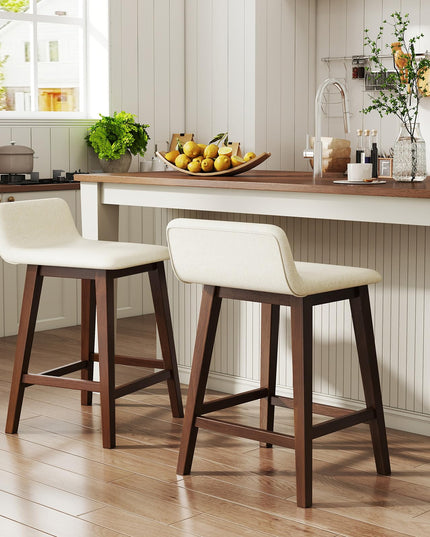 Giantex 24" Bar Stools Set of 2/4 with Low Back for Kitchen Island