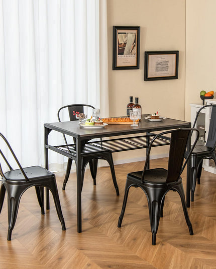 Giantex Metal Dining Chairs Set of 4
