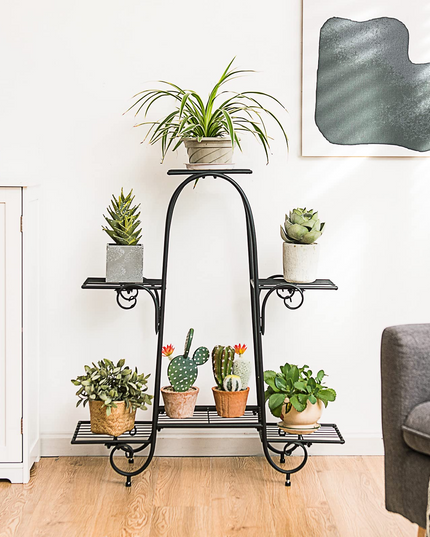 6  Tiers Metal Plant Stand Flower Pots Holder