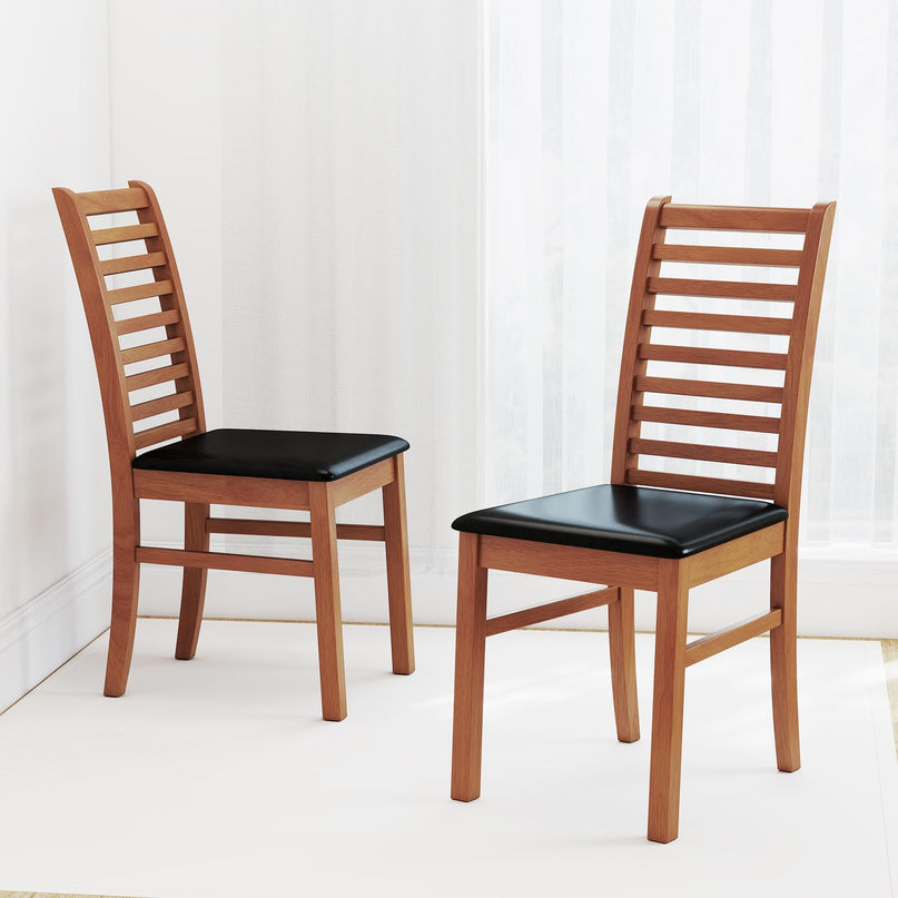 Giantex Wooden Dining Chairs Set of 2/4 for Living Room