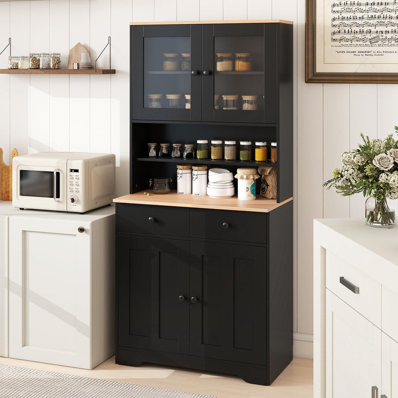 Giantex 67" Kitchen Pantry Cabinet for Dining Room