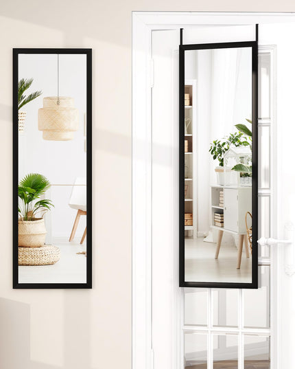 CHARMAID Over The Door Full Length Mirror, Arched Full Body Mirror