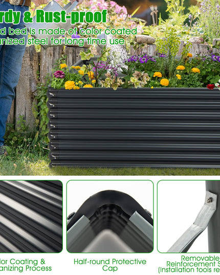 Giantex Galvanized Raised Garden Bed