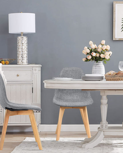 Set of 2 or 4 Kitchen Dining Chairs Gray
