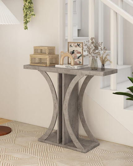 Console rectangulaire Giantex 40" avec cadre géométrique pour entrée de couloir