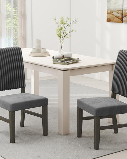 Giantex Dining Chairs Set of 2/4 with Rubber Wood Legs