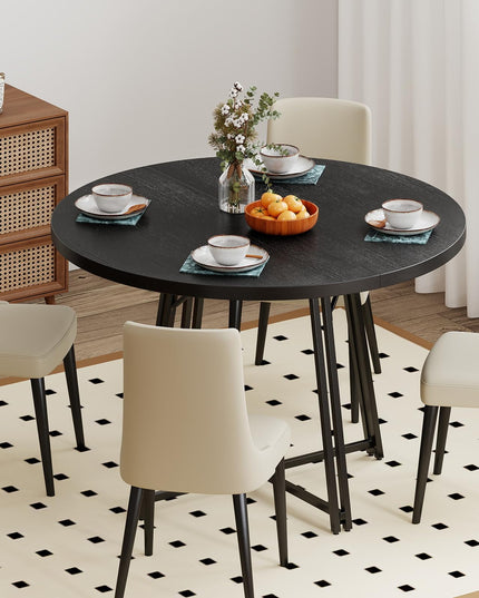 Giantex Table à Manger Ronde 47" pour 4 à 6 Personnes