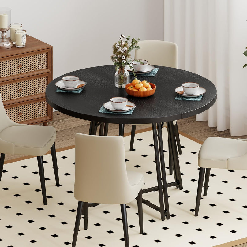 Giantex 47" Round Dining Table for 4-6 People