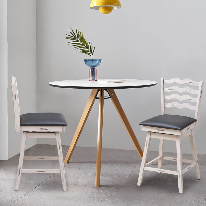 Giantex Wooden Upholstered Barstools for Kitchen Island