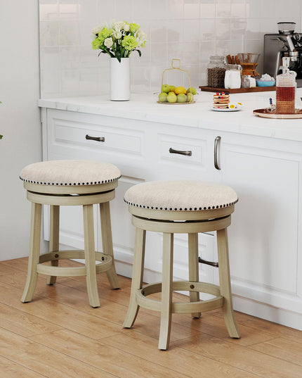 Giantex Swivel Bar Stools Set of 2/4 with Comfy Padded Seat Cushion