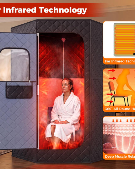 Giantex Indoor Personal Sauna Tent for Home Relaxation