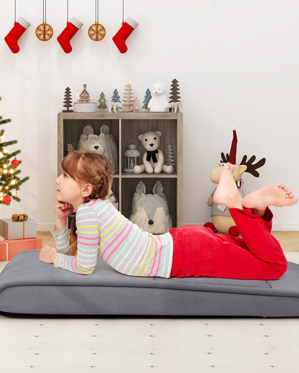 Giantex Floor Chair, Lazy Sofa with 14-Poistion Adjustable Backrest & 5-Position Adjustable Headrest, Padded Sleeper Bed