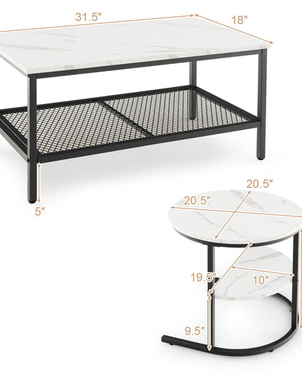 Giantex Nesting Coffee Table Set