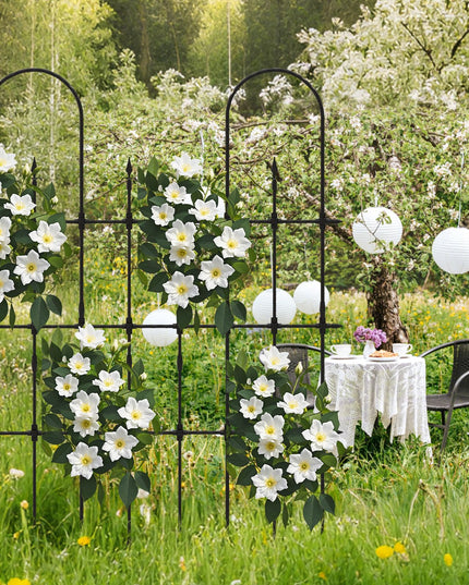 Giantex Outdoor Garden Trellis for for Climbing Plants, 73” Tall Trellis w/Rustproof PE Coated Metal Pipes