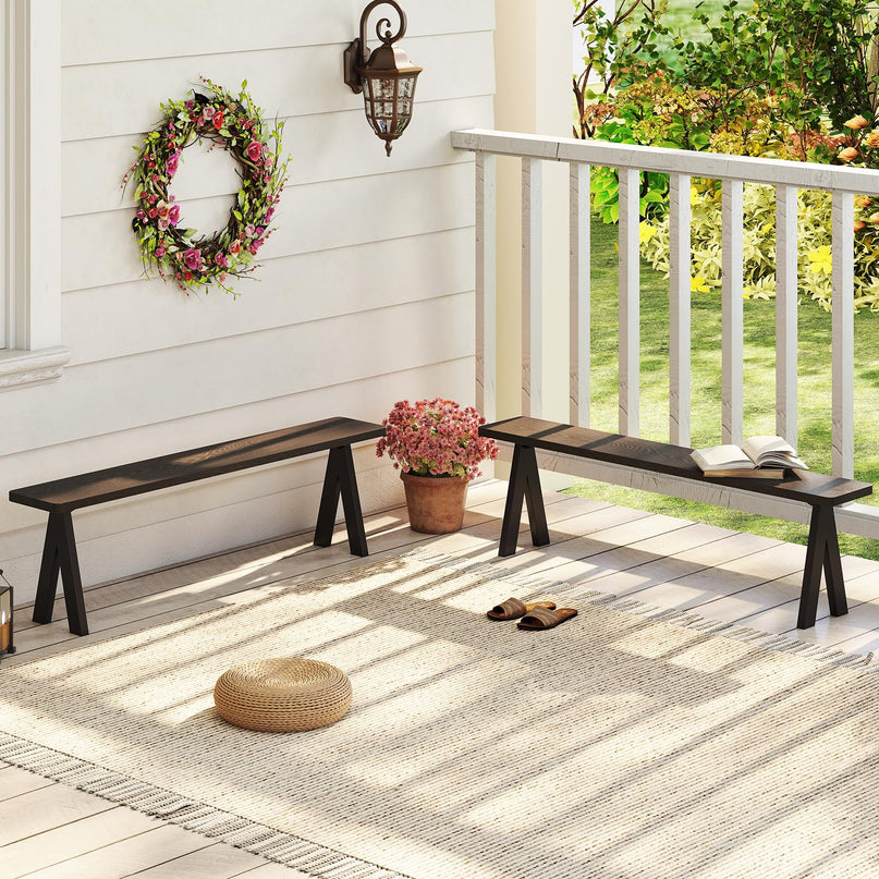 Giantex Outdoor Patio Bench for 4-6 Person