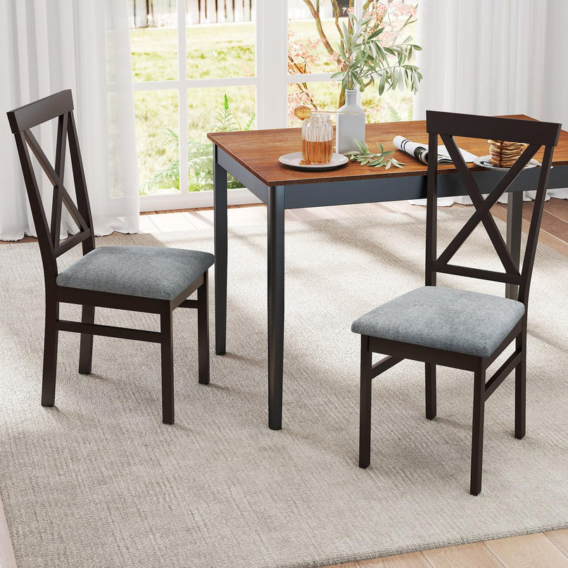 Giantex Wooden Dining Chairs Set for Dining Living Room Home