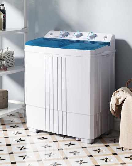 Giantex Washing Machine Twin Tub 12Lbs Washing and 8Lbs Spinning