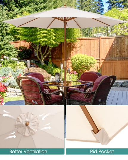 Giantex 10FT Patio Umbrella