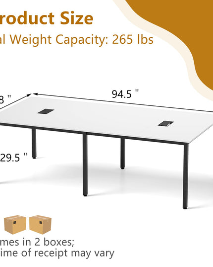 Giantex 94.5"x 48" Conference Table for 8-10 People