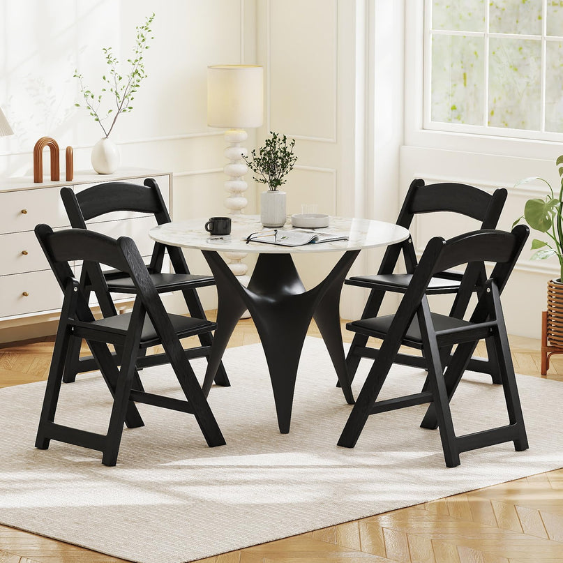 Giantex Portable Resin Event Chairs with Padded Seat