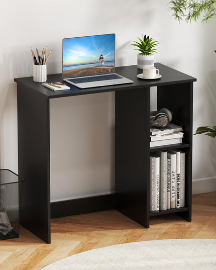 Giantex Small Desk with Storage for Small Spaces