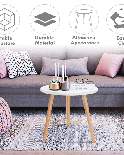 Giantex Round Coffee End Table