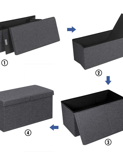 Giantex Folding Storage Ottoman 30 Inches W/ Lift Top