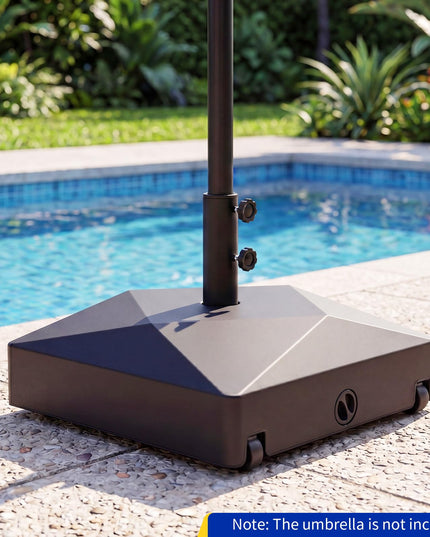 Giantex Fillable Patio Umbrella Base with 4 Wheels
