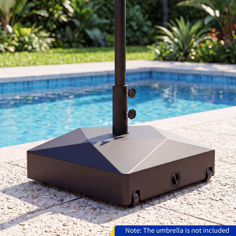 Giantex Fillable Patio Umbrella Base with 4 Wheels