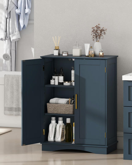 Giantex Freestanding Floor Cabinet Storage Organizer for Living Room