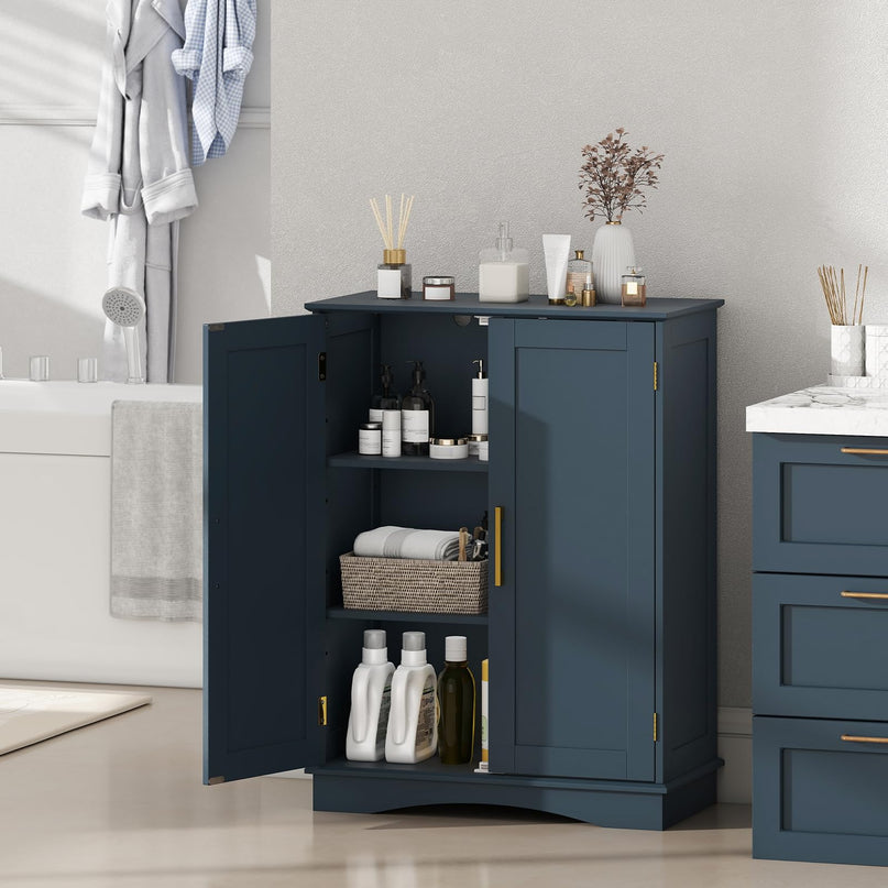 Giantex Freestanding Floor Cabinet Storage Organizer for Living Room