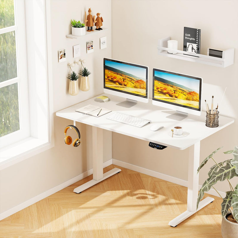 Giantex 48" x 30" Height Adjustable Electric Dual Motor Standing Desk for Home Office