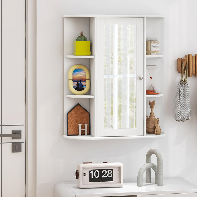 Giantex Medicine Cabinet, Bathroom Wall Cabinet with Mirror